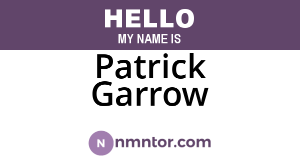 Patrick Garrow