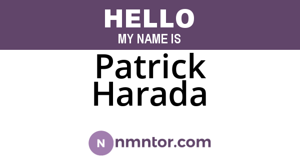 Patrick Harada