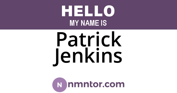 Patrick Jenkins