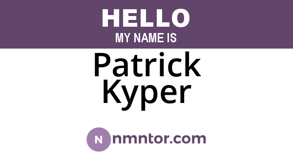 Patrick Kyper