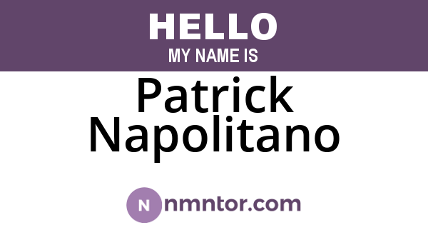 Patrick Napolitano