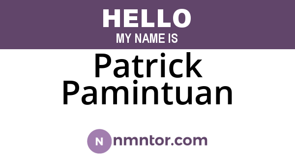 Patrick Pamintuan