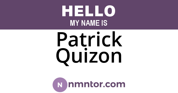 Patrick Quizon