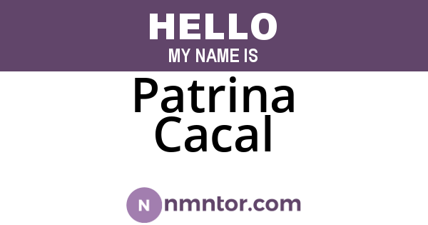 Patrina Cacal