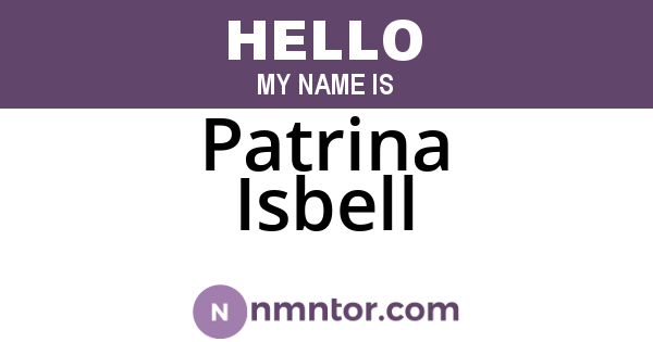 Patrina Isbell
