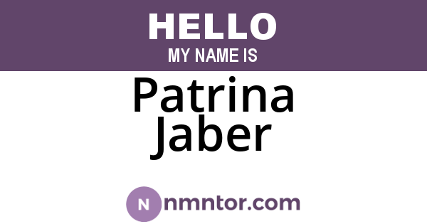 Patrina Jaber
