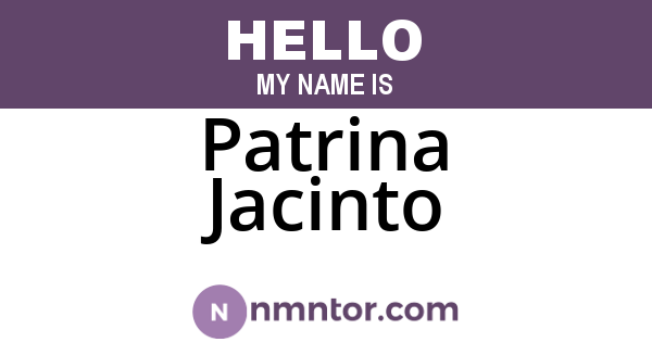 Patrina Jacinto