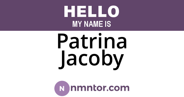 Patrina Jacoby