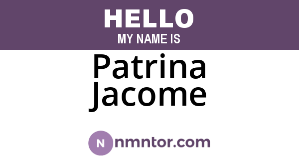 Patrina Jacome