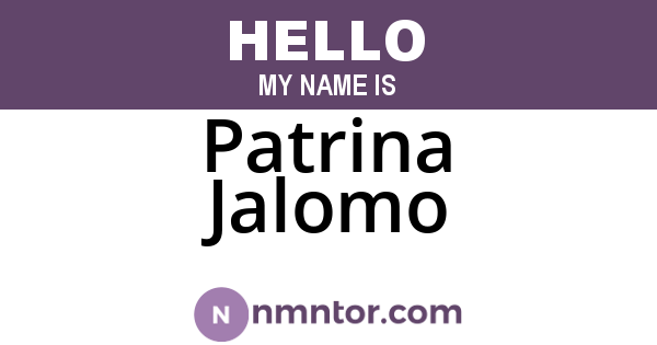 Patrina Jalomo