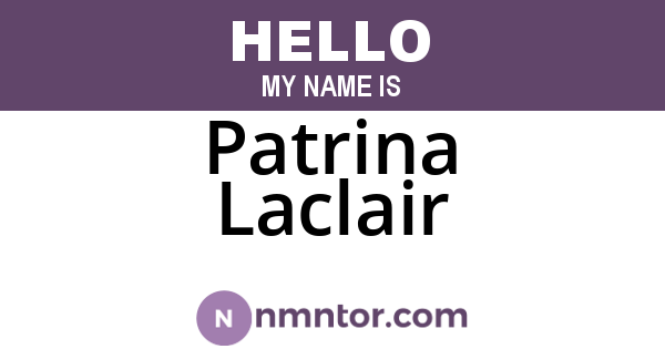 Patrina Laclair