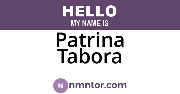 Patrina Tabora
