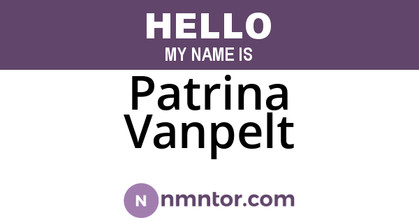 Patrina Vanpelt