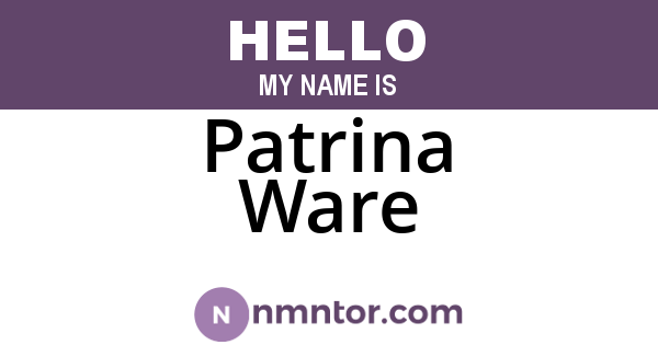Patrina Ware