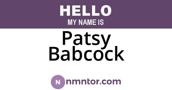 Patsy Babcock