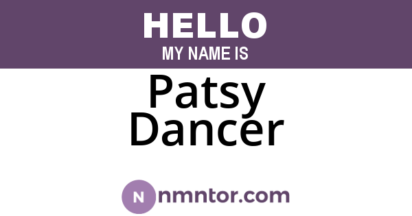 Patsy Dancer