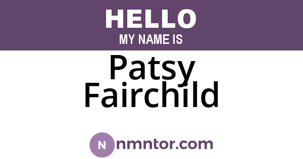 Patsy Fairchild