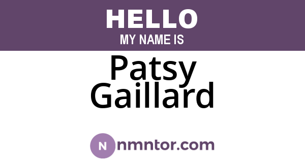 Patsy Gaillard