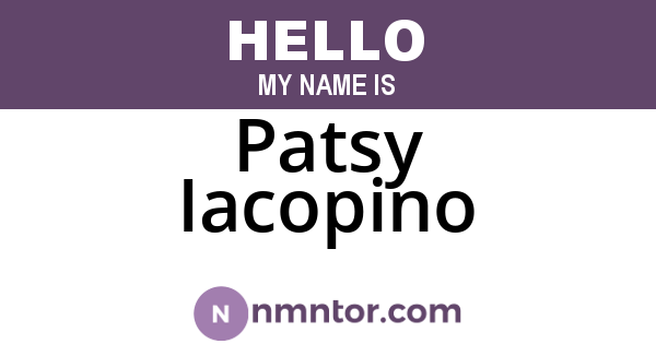 Patsy Iacopino