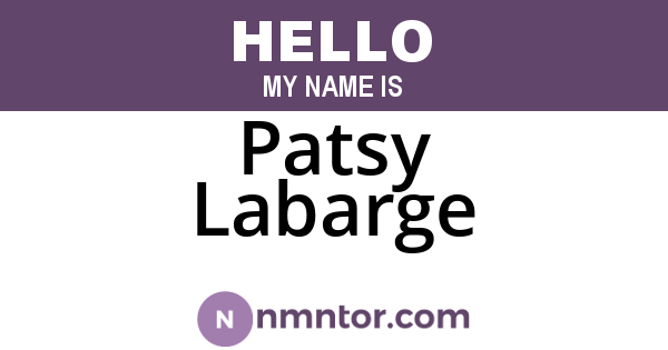 Patsy Labarge