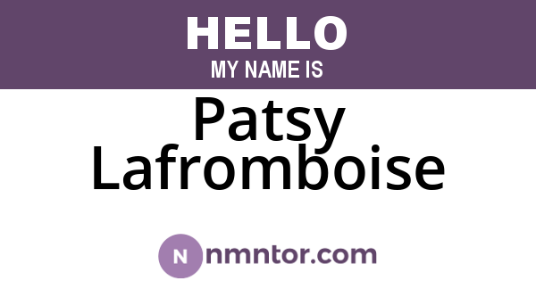 Patsy Lafromboise