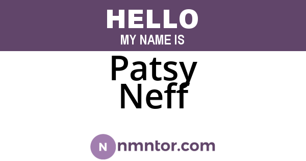 Patsy Neff
