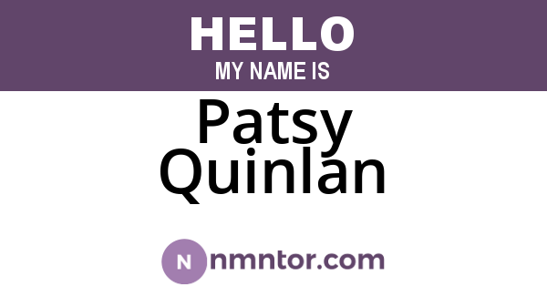 Patsy Quinlan