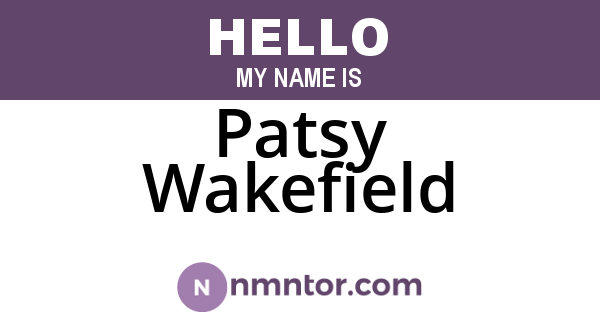 Patsy Wakefield