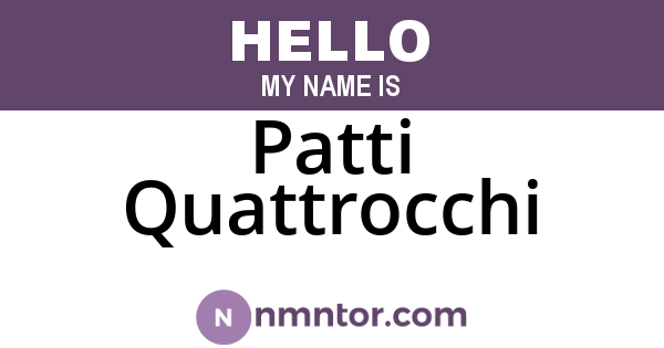 Patti Quattrocchi