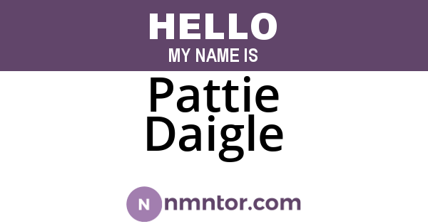 Pattie Daigle