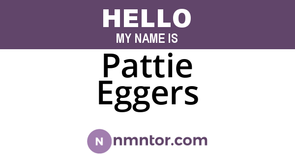 Pattie Eggers