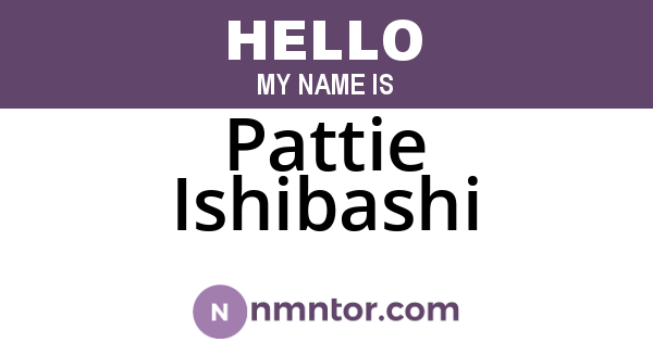 Pattie Ishibashi