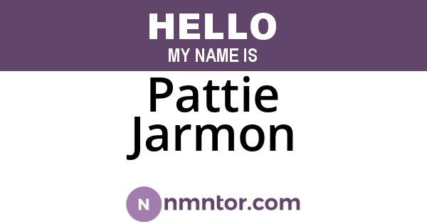 Pattie Jarmon