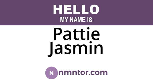 Pattie Jasmin
