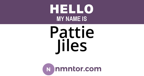 Pattie Jiles