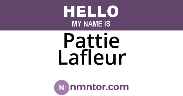 Pattie Lafleur