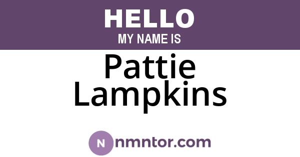 Pattie Lampkins