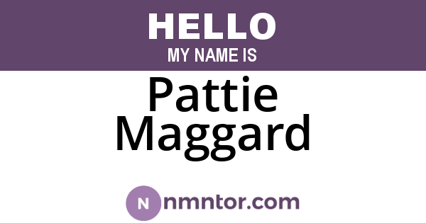 Pattie Maggard