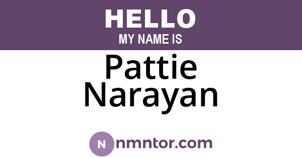 Pattie Narayan