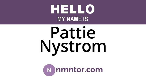 Pattie Nystrom