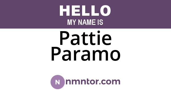 Pattie Paramo