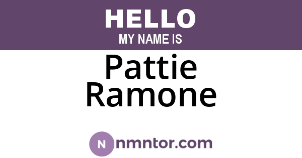 Pattie Ramone