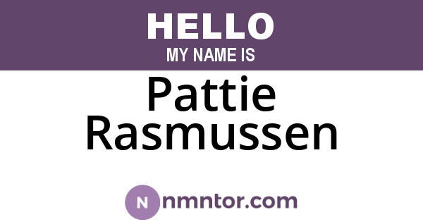 Pattie Rasmussen