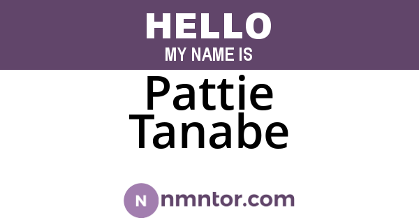 Pattie Tanabe