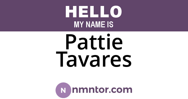 Pattie Tavares