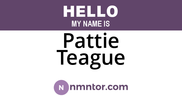 Pattie Teague