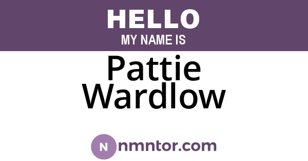 Pattie Wardlow