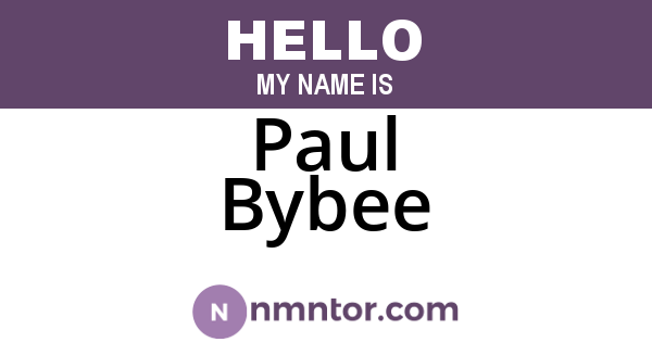 Paul Bybee