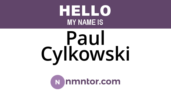 Paul Cylkowski