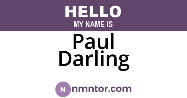 Paul Darling